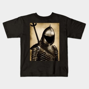 Medieval Armored Sol Kids T-Shirt